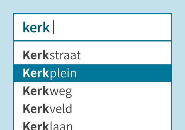 Autocomplete example