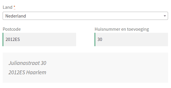 WooCommerce - Dutch Postcode API with formatted address output